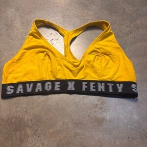Savage x Fenty Women's Yellow Sports Bra